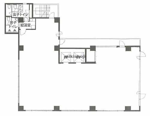 八丁堀の八重洲桜川ビル 平面1