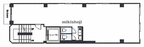 神楽坂・神楽河岸の近江屋ビル 平面1