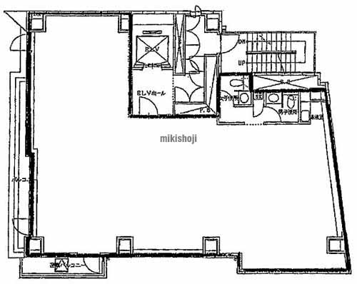 上大崎のアセンド目黒駅前ビル 平面1