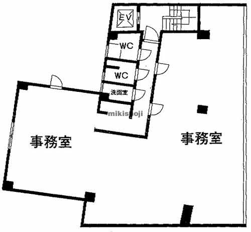 日本橋人形町・堀留町・小舟町・富沢町のヤシマ日本橋ビル 平面1