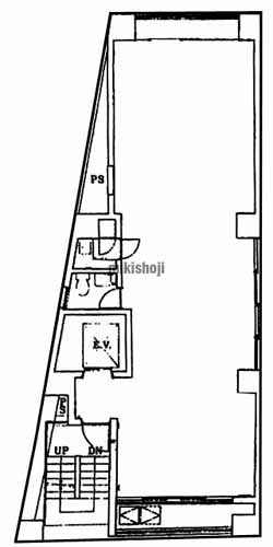 新宿・歌舞伎町の第１バーディートライビル 平面1