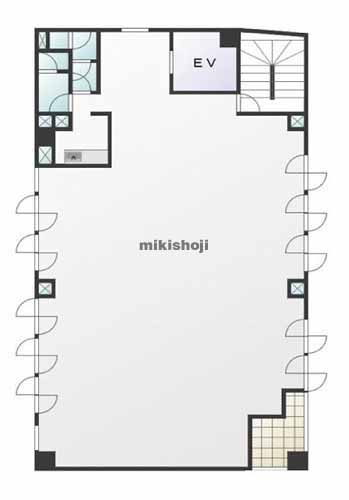 日本橋箱崎町・中洲のヤマキビル 平面1