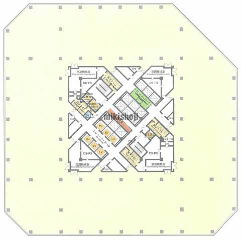 大崎のゲートシティ大崎 ウエストタワー 平面1