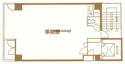 九段北の日宝九段下ビル 平面1