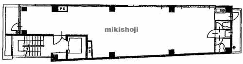 西新宿のシミズビル 平面1