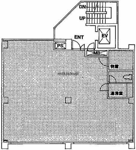 千駄ヶ谷のコア原宿 平面1