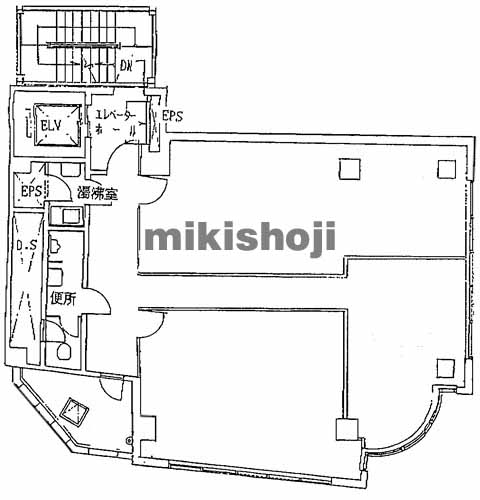 銀座の田創館ビル 平面1