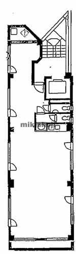赤坂・元赤坂の赤坂Ｔ．Ｓ．Ｃビル 平面1