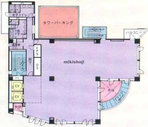 門前仲町・永代・富岡のプラザ門前仲町 平面1