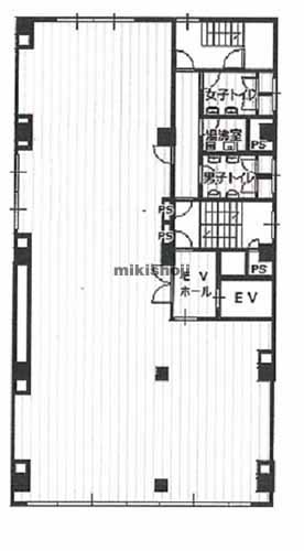 日本橋馬喰町・横山町の日工薬会館ビル 平面1