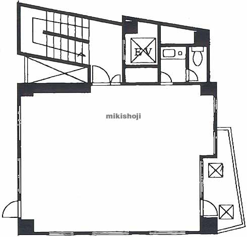 神宮前の落合原宿ビル 平面1
