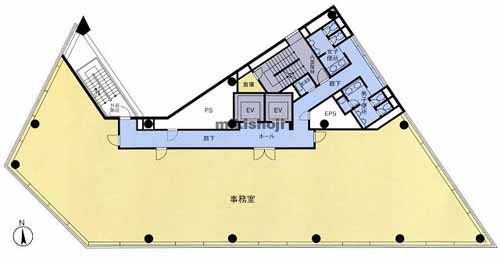 港南の品川インターシティフロントビル 平面1
