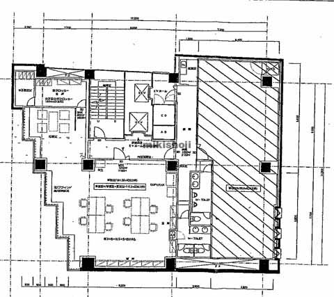 六本木の全特六本木ビルＥＡＳＴ 平面1
