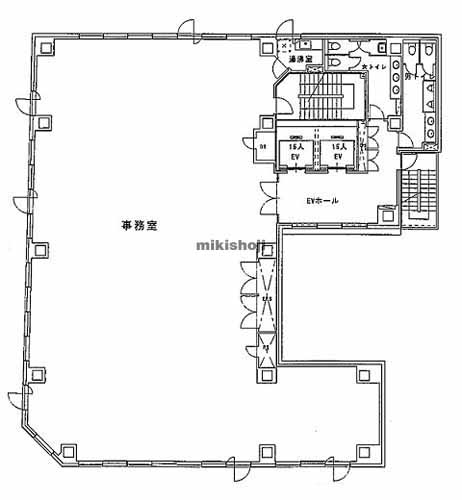 入船・新富のＲＢＭ築地スクエア 平面1