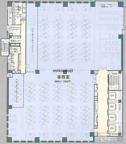 神泉町の渋谷ファーストプレイス 平面1