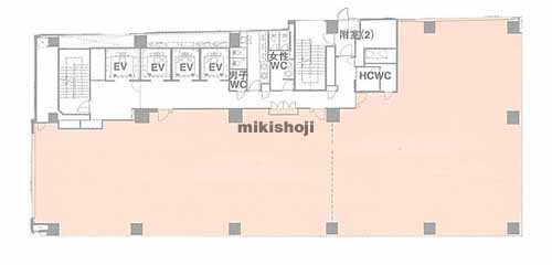 神田和泉町・神田松永町の秋葉原フコク生命ビル 平面1