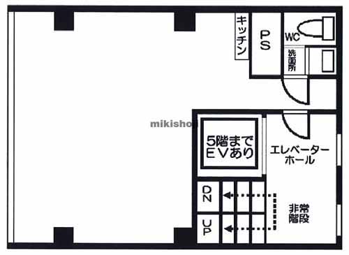新橋の新橋第２三栄ビル 平面1