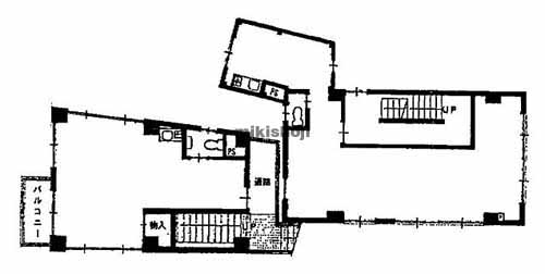 箪笥町・矢来町の栗原ビル 平面1