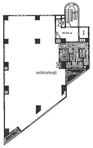 柏市のあけぼのビル 平面1