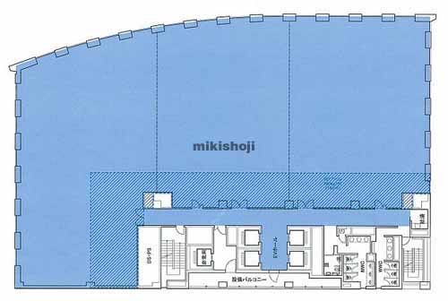 芝公園のＫＤＸ浜松町プレイス 平面1