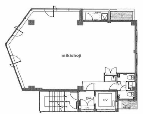 恵比寿南の恵比寿ヴェルソービル 平面1