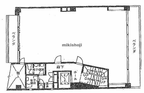 新橋の中川ビル 平面1