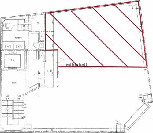 銀座の王子不動産銀座ビル 平面1