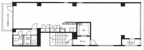 神楽坂・神楽河岸の龍公亭ビル 平面1