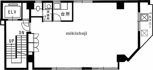 新橋の山下ビル 平面1