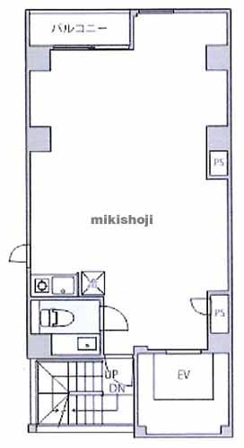 神田平河町・神田佐久間町・神田佐久間河岸のリヨンドール秋葉原 平面1