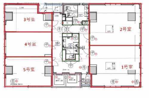 飯田橋の東京中央ビル 平面1