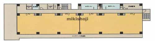 船橋市のＦＲＯＮＴＯＮ　ＳＯＵＴＨ　ＢＵＩＬＤＩＮＧ 平面1