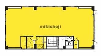 小伝馬町・大伝馬町の滋賀銀行東京事務所ビル 平面1