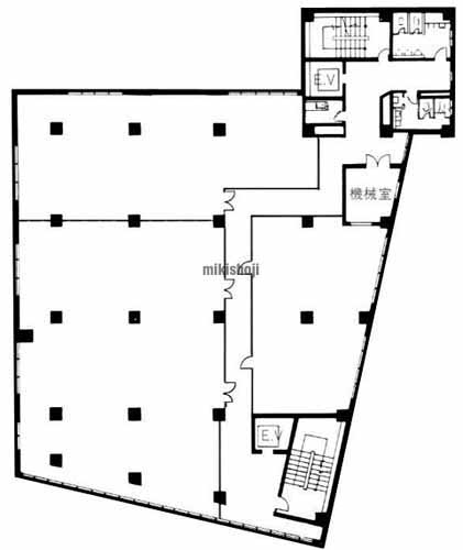 船橋市の津田沼駅前安田ビル 平面1