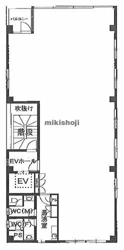 立川市の昭和ビル 平面1