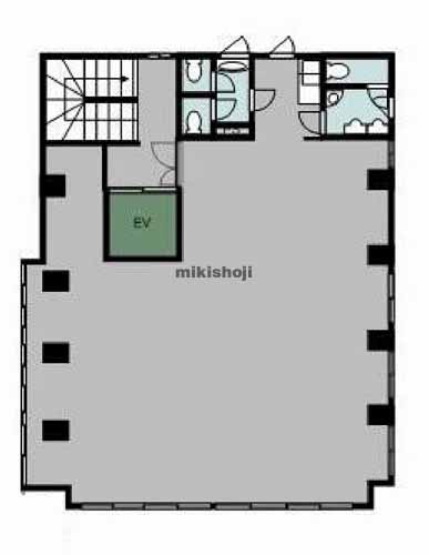 船橋市の日本型枠ビル 平面1