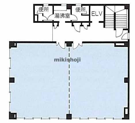 新潟市のカレント・さくらⅡ（事務所棟） 平面1