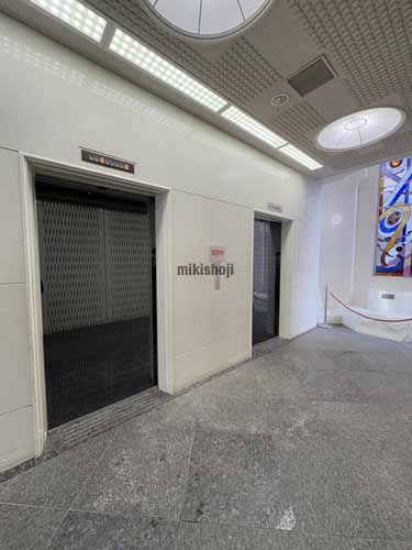 厚別区の新札幌センタービル エレベーターホール1