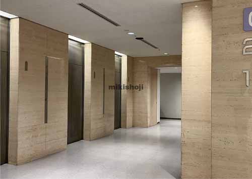 東桜・泉・葵のＮＨＫ名古屋放送センタービル エレベーターホール3