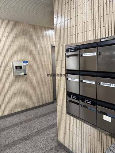 日本橋浜町のハイパーク日本橋ビル エレベーターホール2