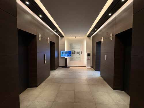 木場の東京パークサイドビル エレベーターホール1