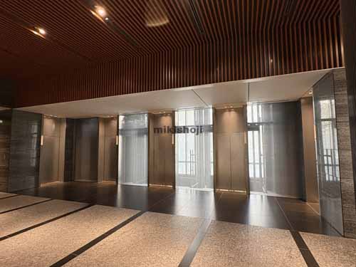 東品川のグラスキューブ品川 エレベーターホール1