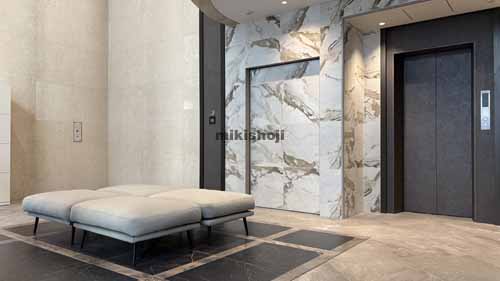 日本橋人形町・堀留町・小舟町・富沢町のＴＨＥ　ＧＡＴＥ　日本橋人形町 エレベーターホール3