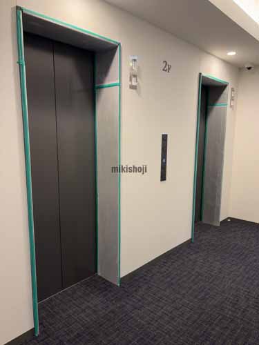 飯田橋の東京中央ビル エレベーターホール2